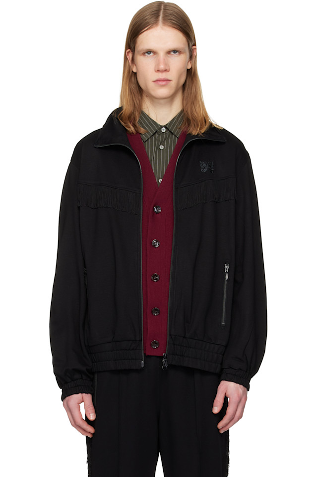 

Спортивная куртка с бахромой Needles, черный