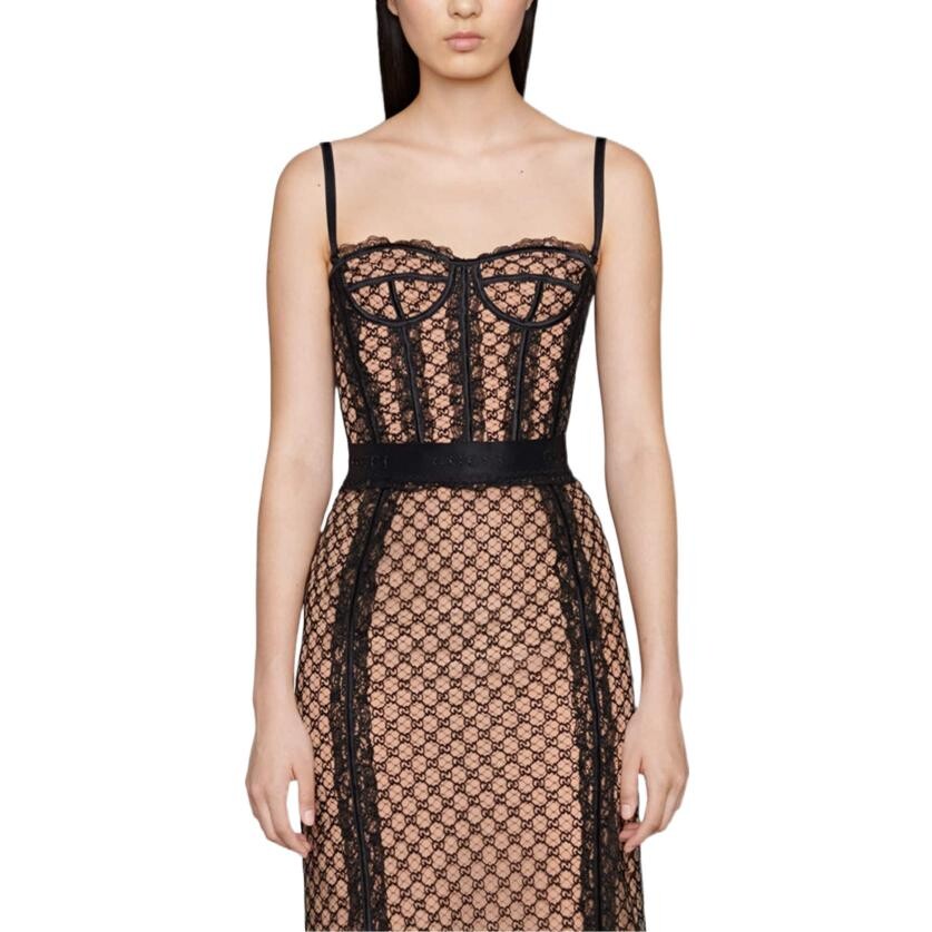 GUCCI Женский топик, цвет Black — фото 3