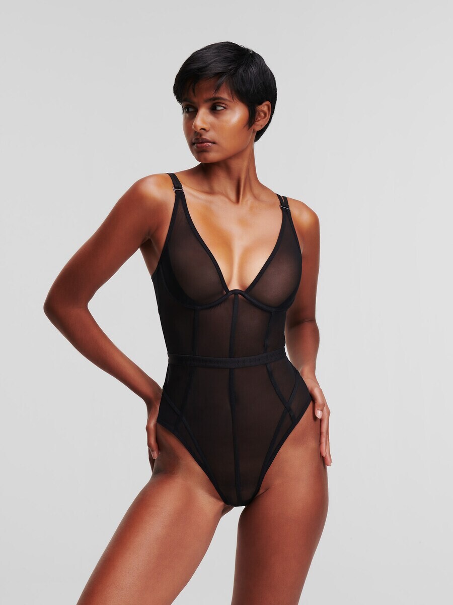 

Боди Karl Lagerfeld Bodysuit, черный