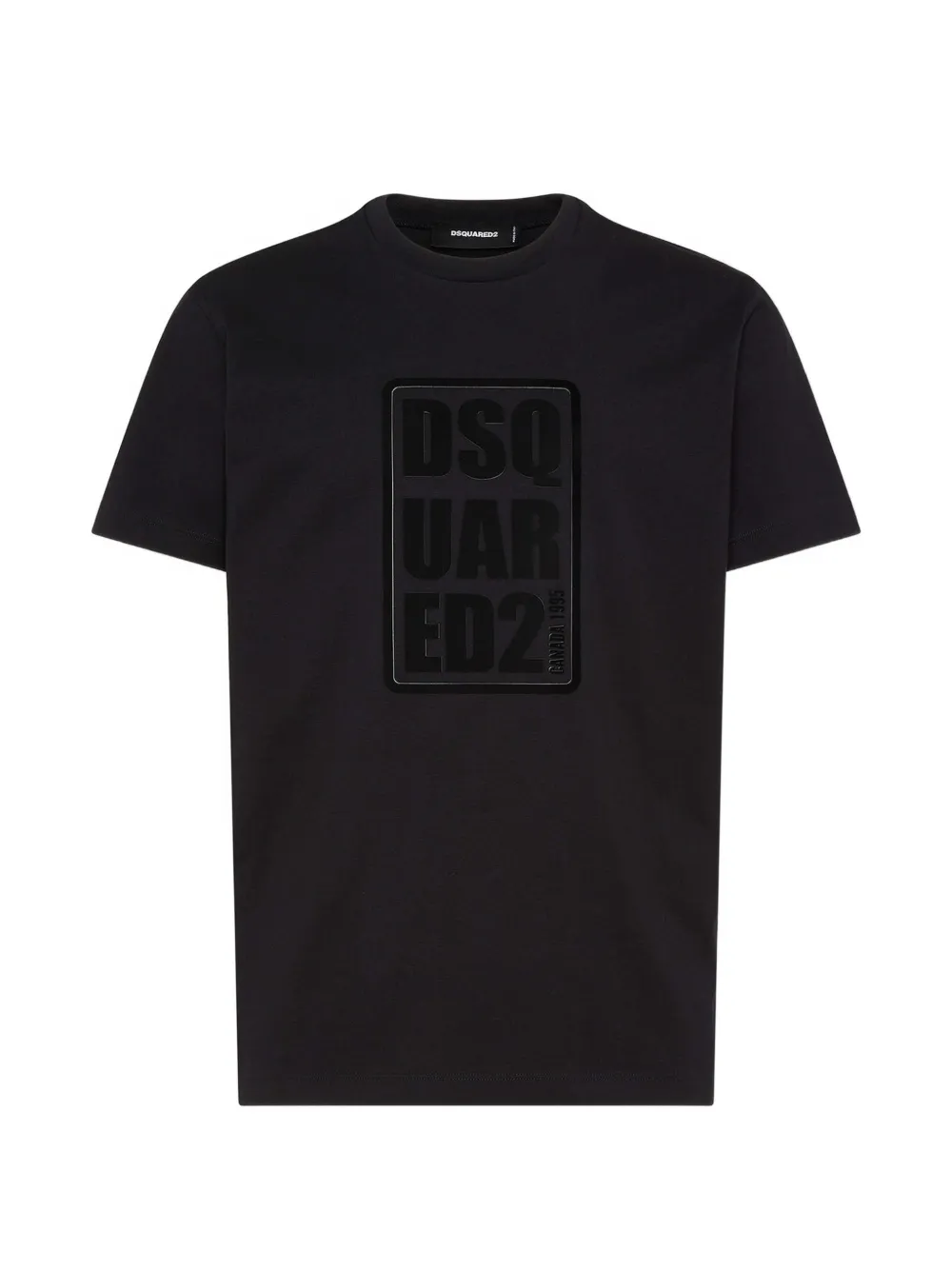 

Футболка с тиснением и круглым вырезом Dsquared2, черный