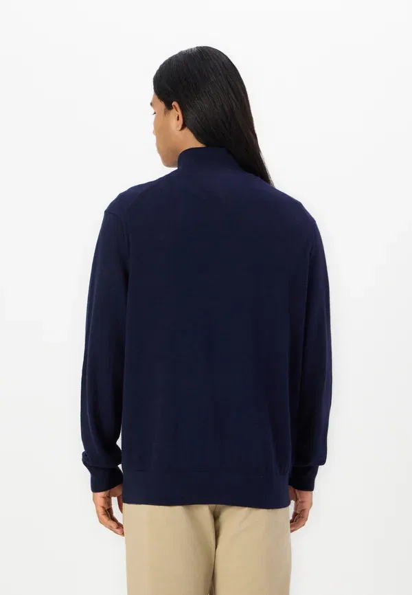 Джемпер Tommy Hilfiger Pima org ctn cashmere zip mock, темно-синий — фото 3