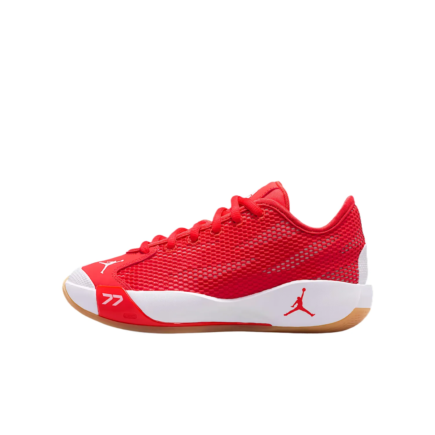 Баскетбольные кроссовки Luka .77 с сетчатым верхом и амортизацией Jordan, Pepper Red/Rubber Light Brown/White