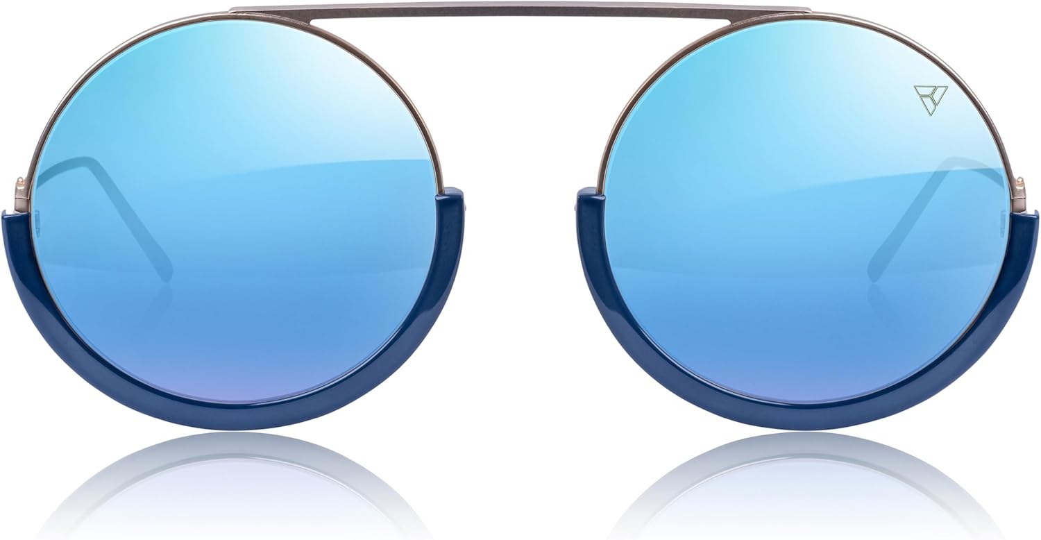 

Очки Hyperlight Fullerene C60 с защитой от УФ-излучения и синего света для мужчин, унисекс, роскошные солнцезащитные очки для женщин, дизайнерские солнцезащитные очки для мужчин HYPERLIGHTOPTICS, Lunar Gold O