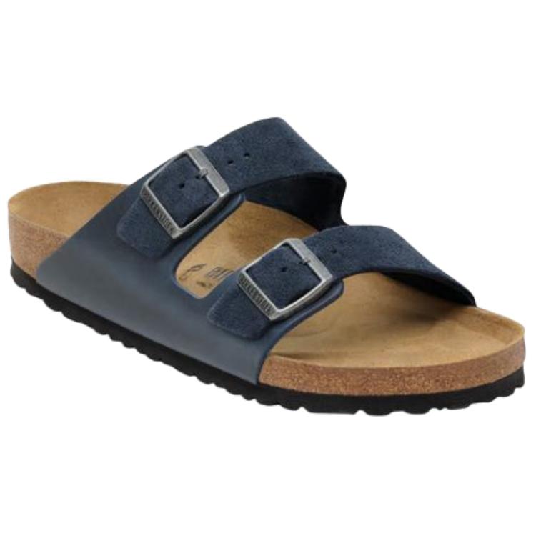 Сандалии Birkenstock Arizona Mixed Leather, темно-синий — фото 3