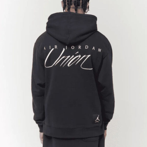 Толстовка Air Jordan x Union Fleece 'Black', черный — фото 3