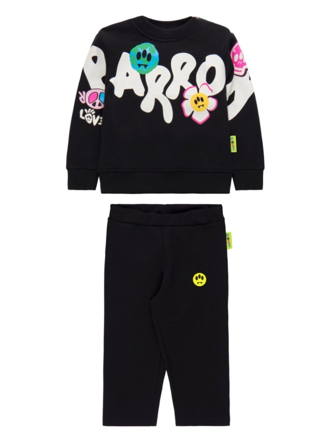 

Barrow kids комплект из двух пар брюк с логотипом, черный