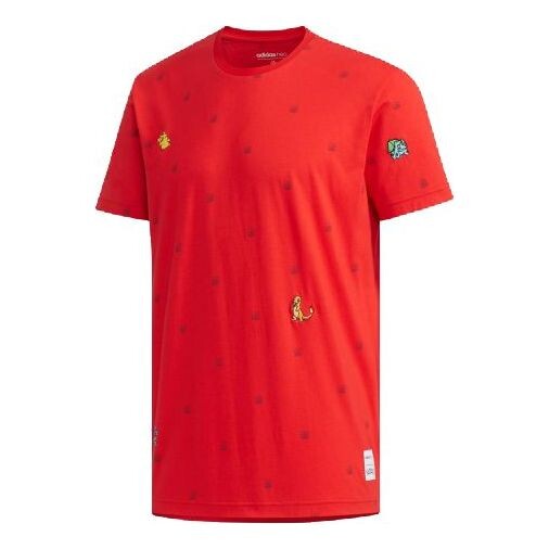 

Футболка neo x pokmon crossover series sports short sleeve red Adidas, красный