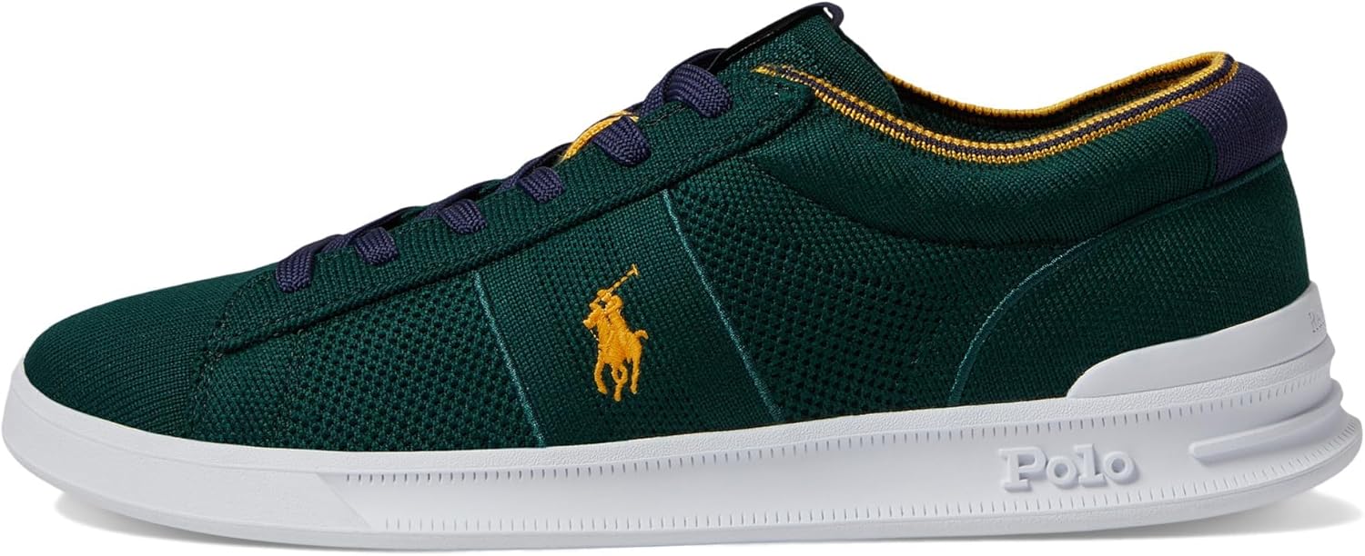 POLO RALPH LAUREN Mens Heritage Court Ii Knit Sneaker, Green — фото 4