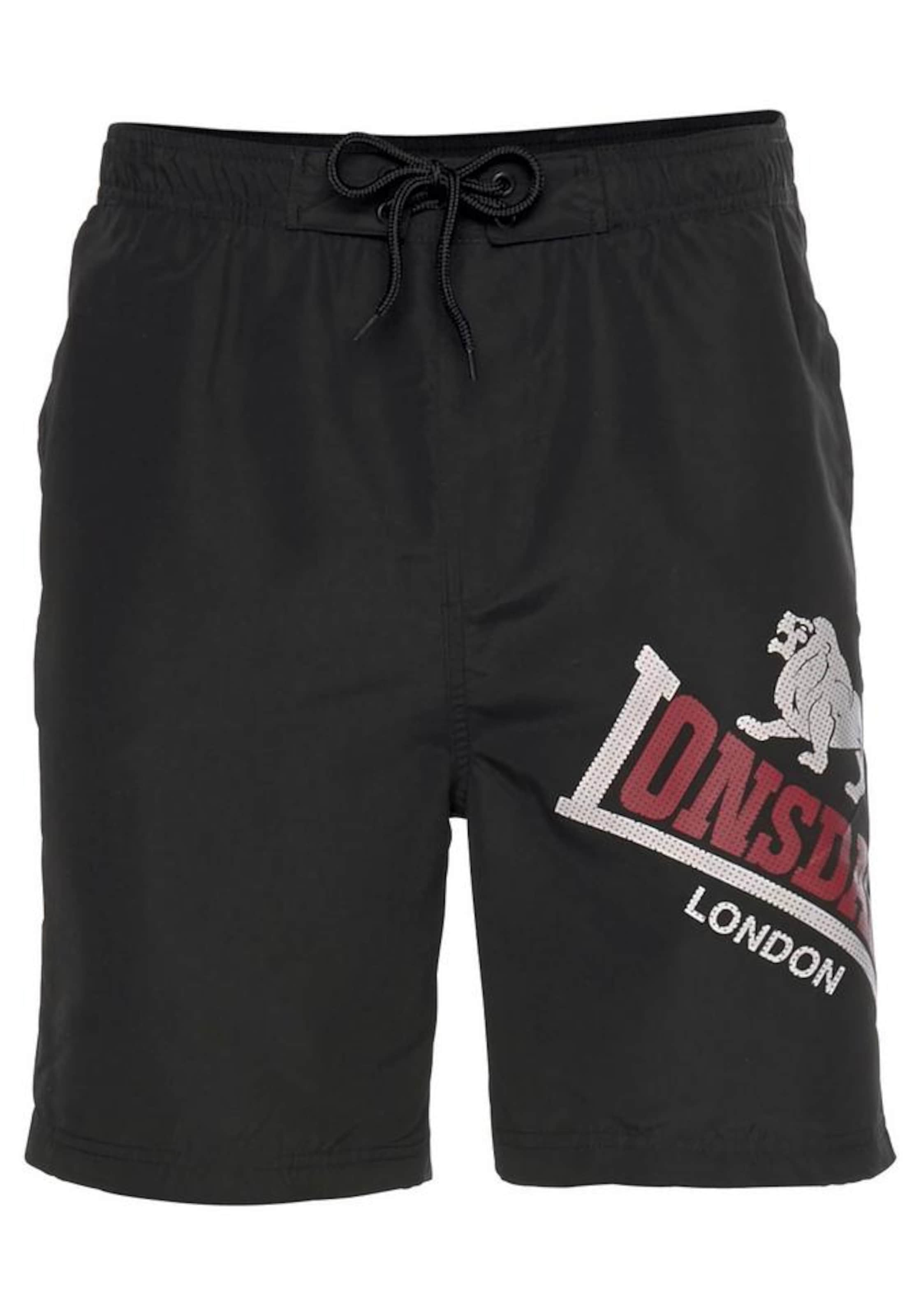 

LONSDALE Классические плавки для плавания в черном цвете, Черный, LONSDALE Классические плавки для плавания в черном цвете
