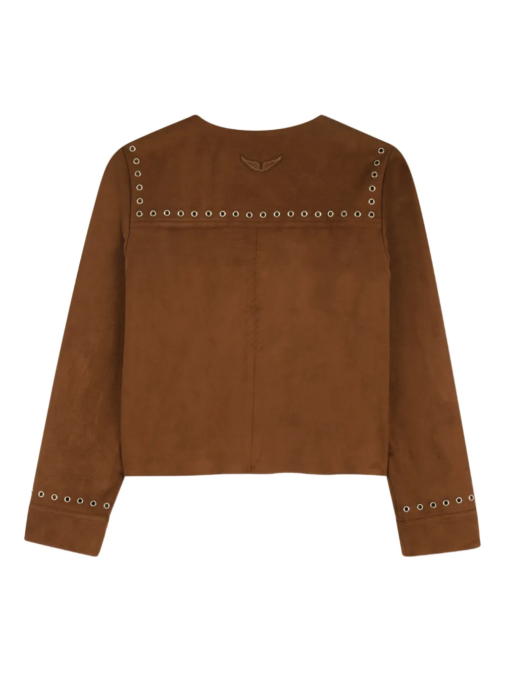 Куртка с длинными рукавами Zadig & Voltaire Kids, коричневый — фото 2