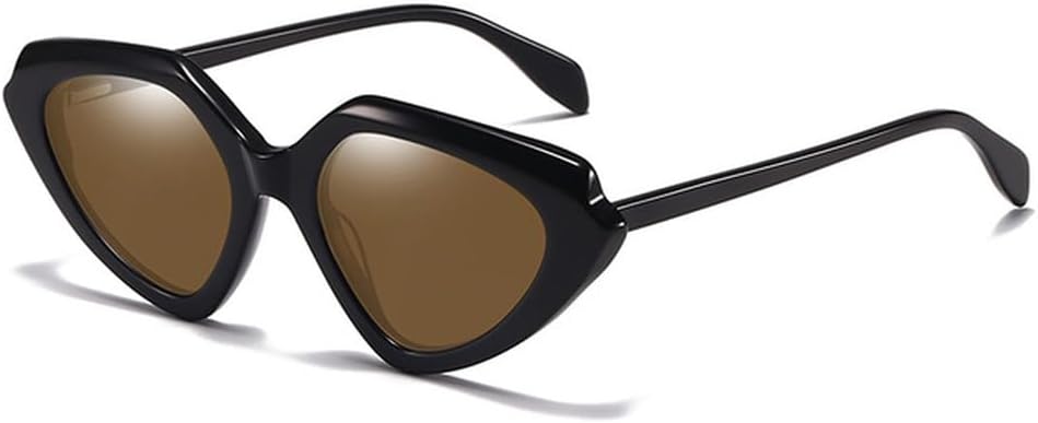 

Солнцезащитные очки Polygon Cat Eye для женщин, модные ретро-очки, разноцветные солнцезащитные очки, женские винтажные солнцезащитные очки UV400 для мужчин MTZJH, Black Tea