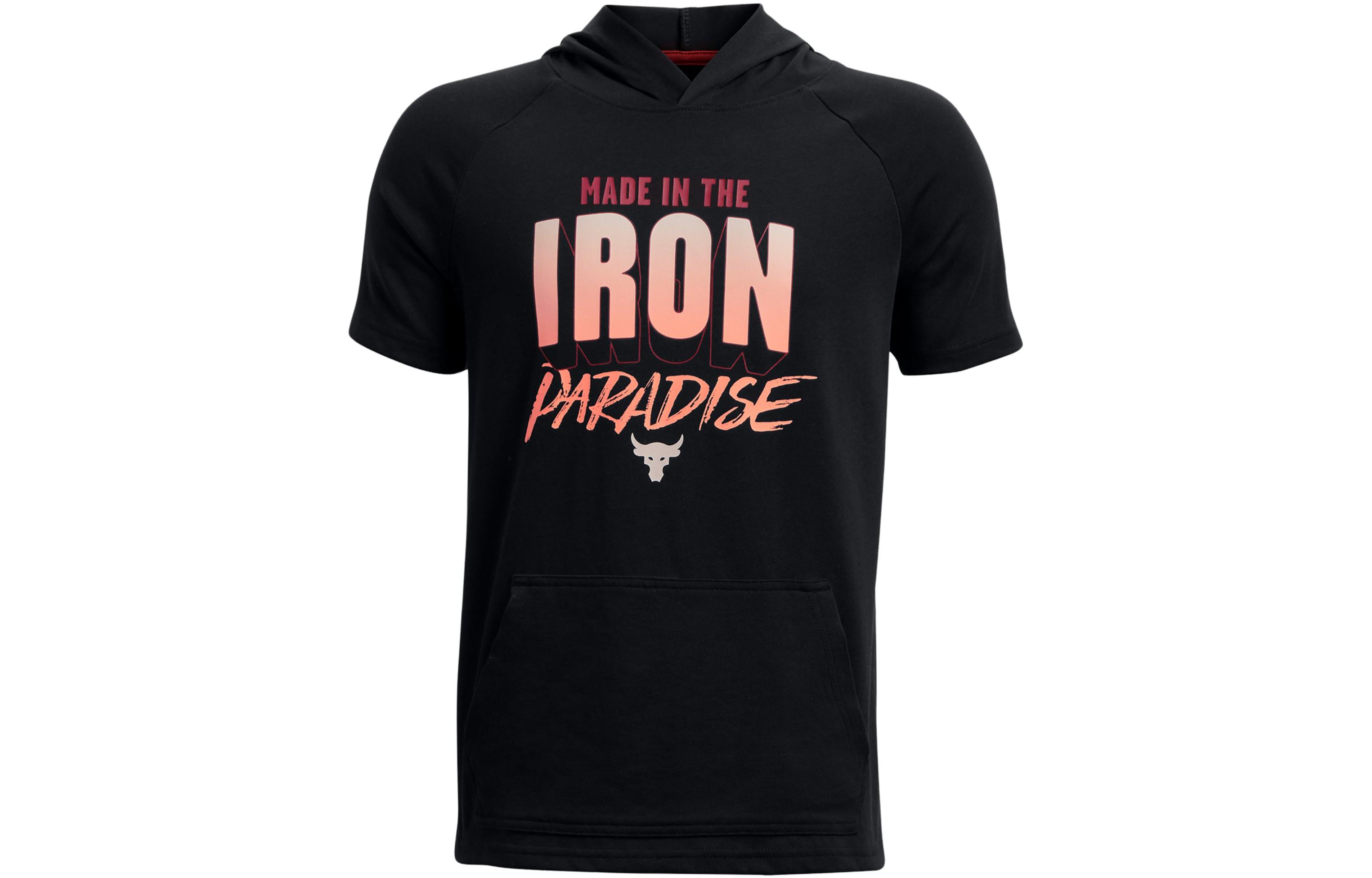 Under Armour Толстовка Project Kids' Apparel Project Rock Heavyweight Cotton с короткими рукавами черный Kids' — фото 3