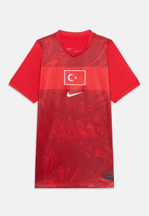 Футболка Nike Performance, модель Turkiye stadium home sports, цвет спортивный красный/командный красный/белый — фото 3