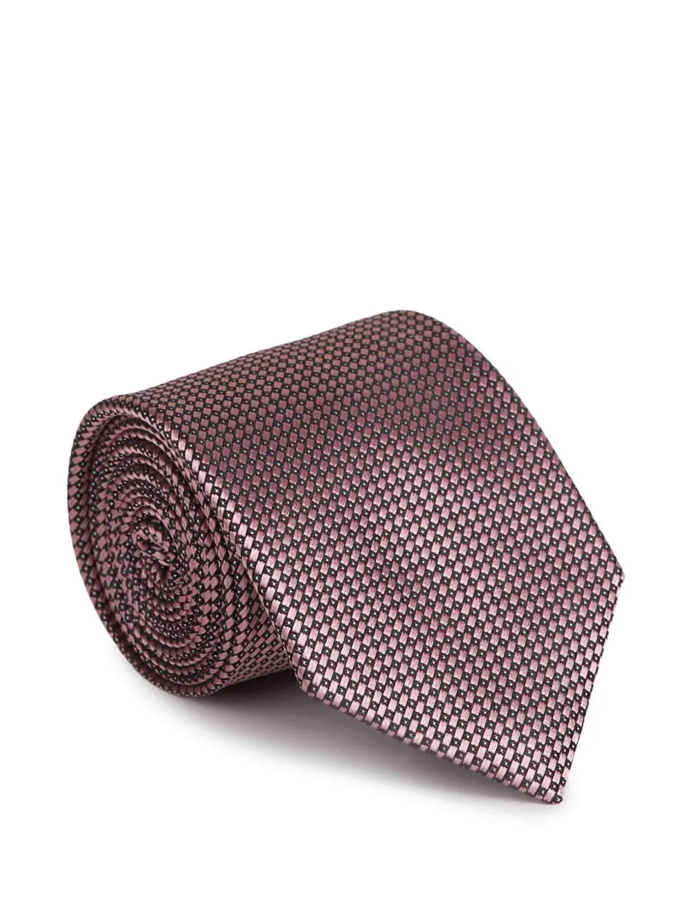 

Шелковый галстук с геометрическим узором Zegna, розовый