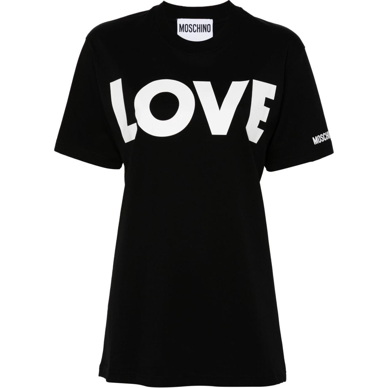 

Футболка Love Printed Crewneck MOSCHINO, черная