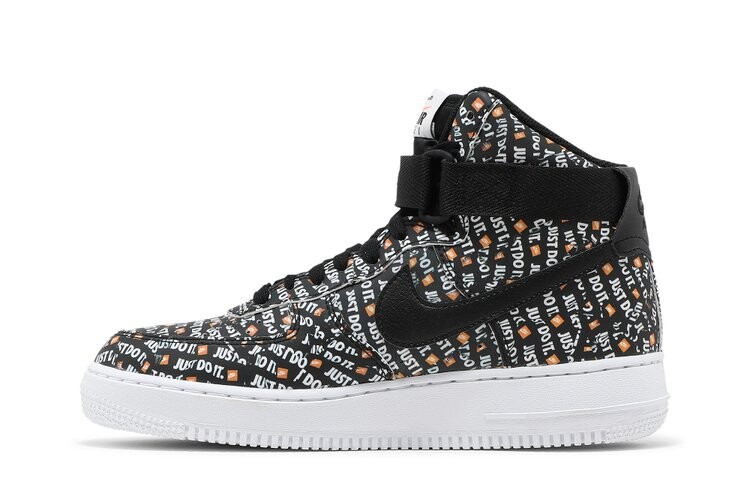 Кроссовки Nike Air Force 1 High '07 LV8 'Just Do It', черный — фото 3