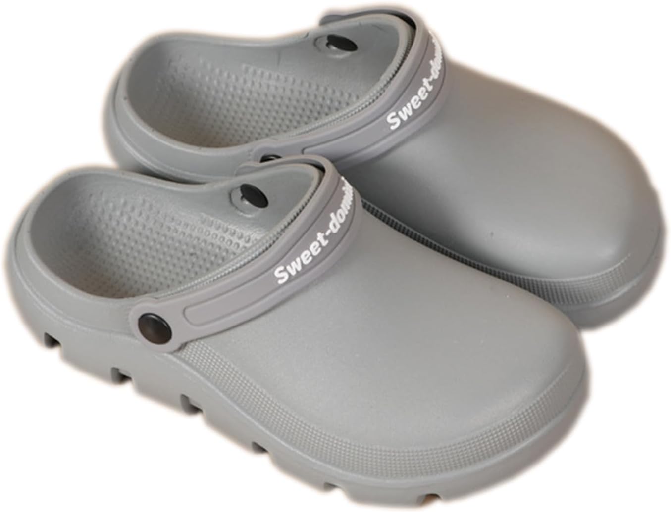 

Садовые тапочки Fdskwky, унисекс, удобные, легкие, с закрытым носком, дышащие, нескользящие, для ходьбы, для женщин и мужчин, серый