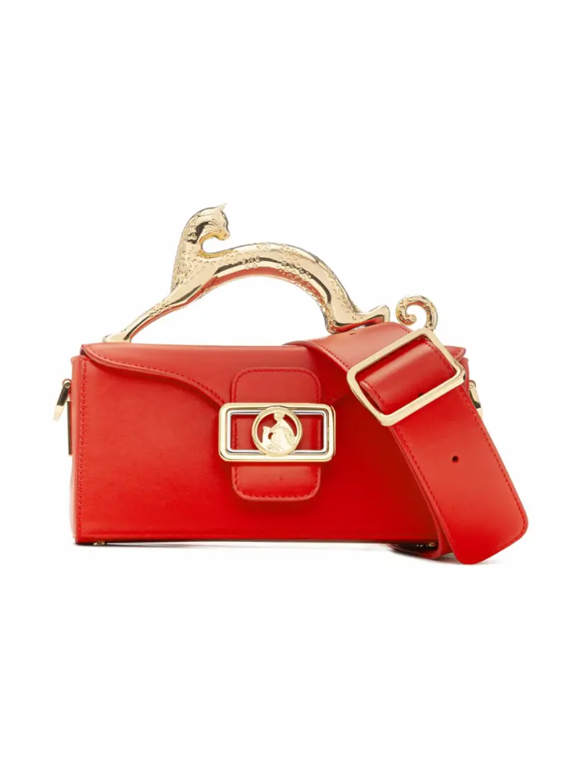 

Кожаная сумка на плечо Lanvin, красный