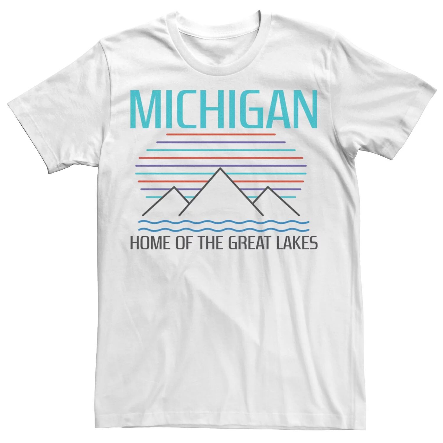 

Мужская футболка с логотипом Michigan Lakes Destination Licensed Character