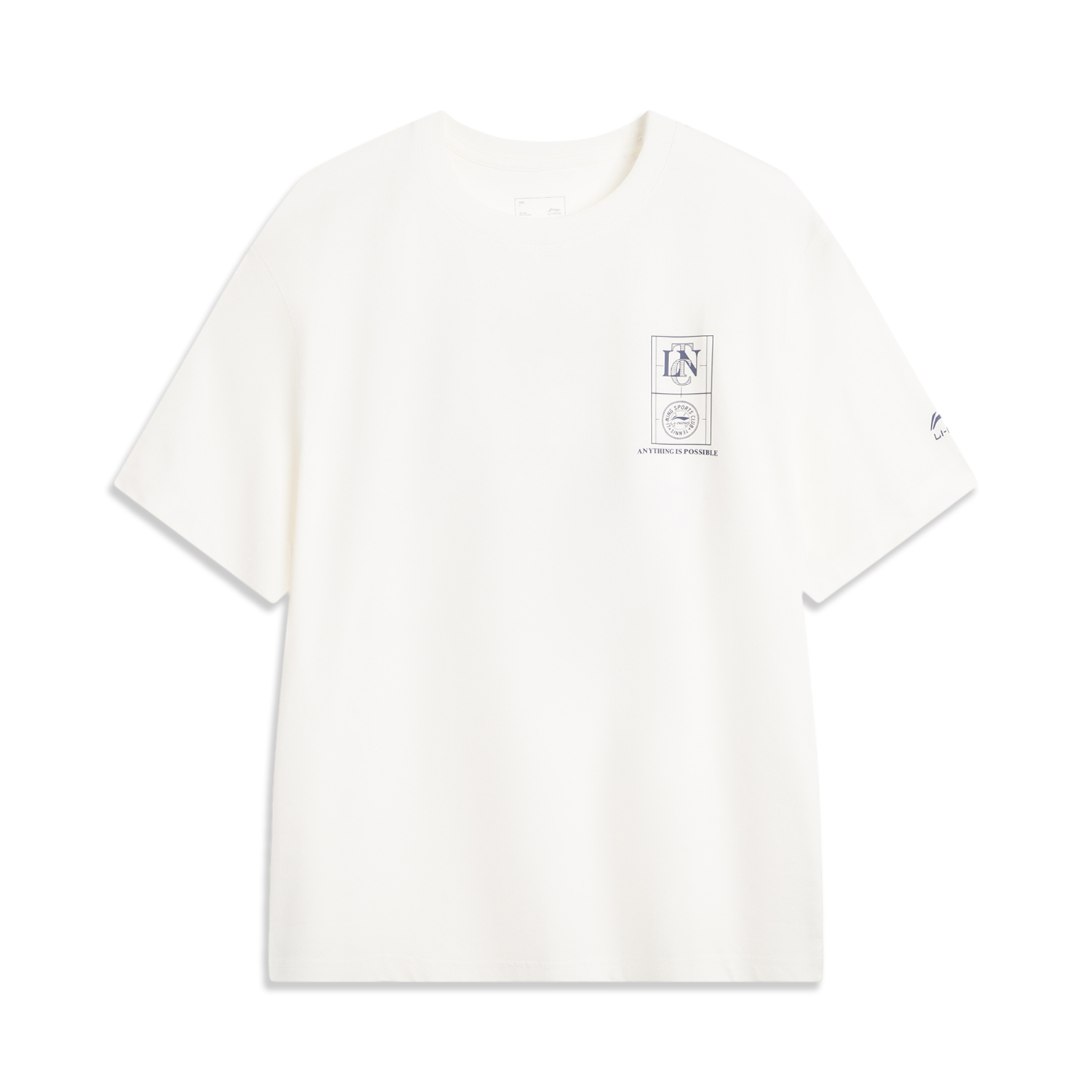 

LINING Футболка Sports Life Collection мужская ivory, Бежевый, LINING Футболка Sports Life Collection мужская ivory