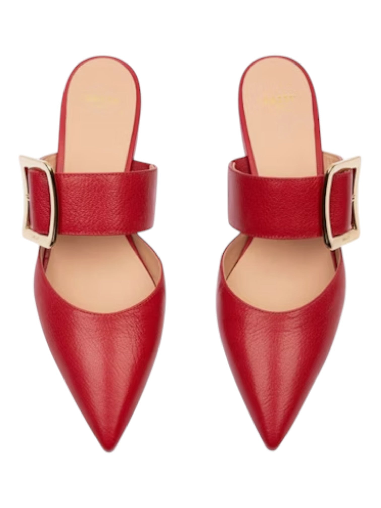 Bally Jemina 6238151 Женские мюли Lipstick Calf Plain Flat из гладкой кожи, красный — фото 2