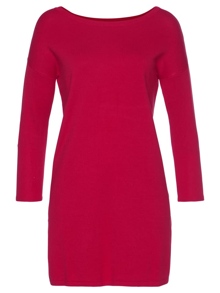 

Laura Scott Длинный свитер светло-красного цвета