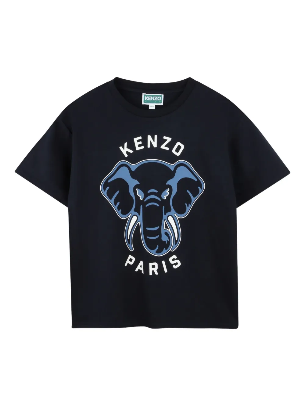 

Футболка с графичным принтом Kenzo Kids, синий
