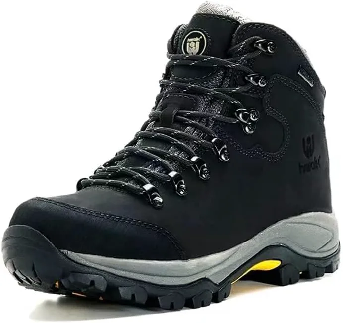 

Мужские водонепроницаемые походные ботинки hiwalk, дышащие, для всех типов местности, легкие, ботинки на щиколотку, для трекинга, работы и альпинизма LUMPARLAND, черный