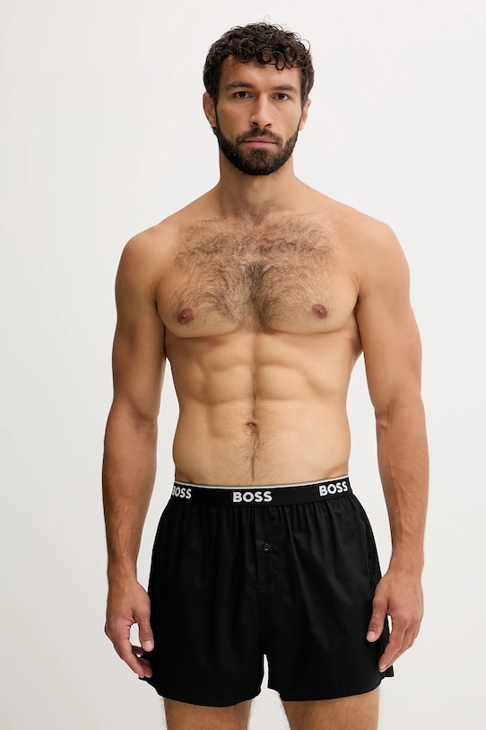

Хлопковые боксеры, комплект из 2 штук BOSS, черный