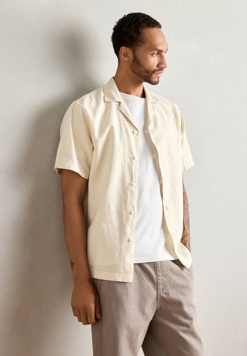 

Рубашка RESORT COLLAR Marc O'Polo DENIM, Natural Ecru