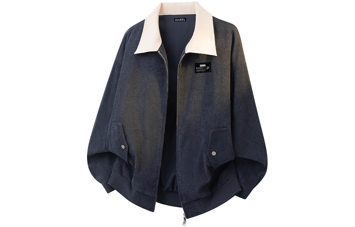 

Куртка Unisex Lapel Moderate ZIAREL, темно-синий[removable logo]