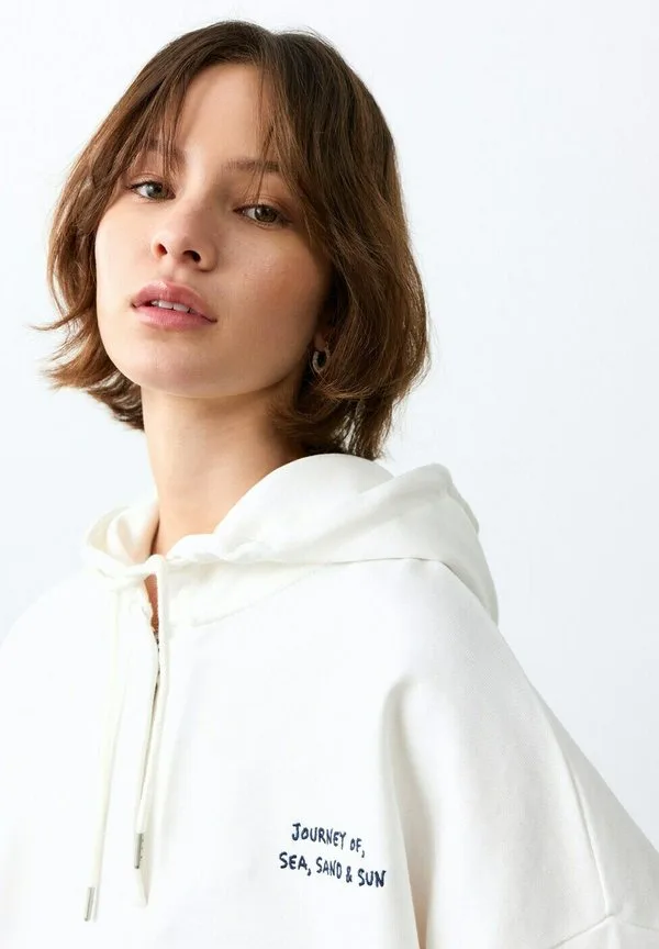 Худи offwhite Mango Kids, Off-White — фото 2