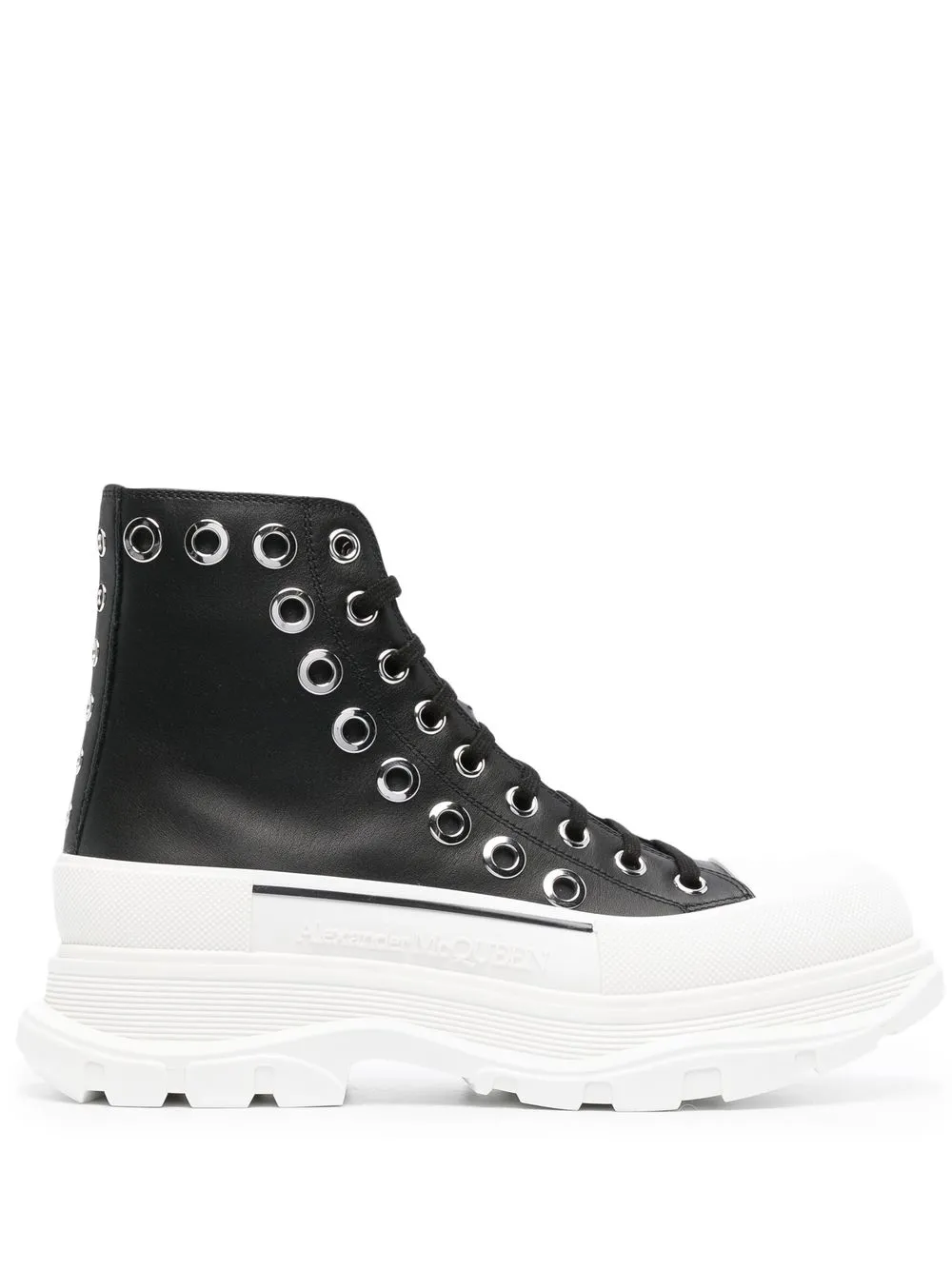 Кроссовки Joey с люверсами Alexander McQueen, черный
