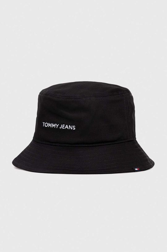 

Хлопчатобумажная шапка Tommy Jeans, черный