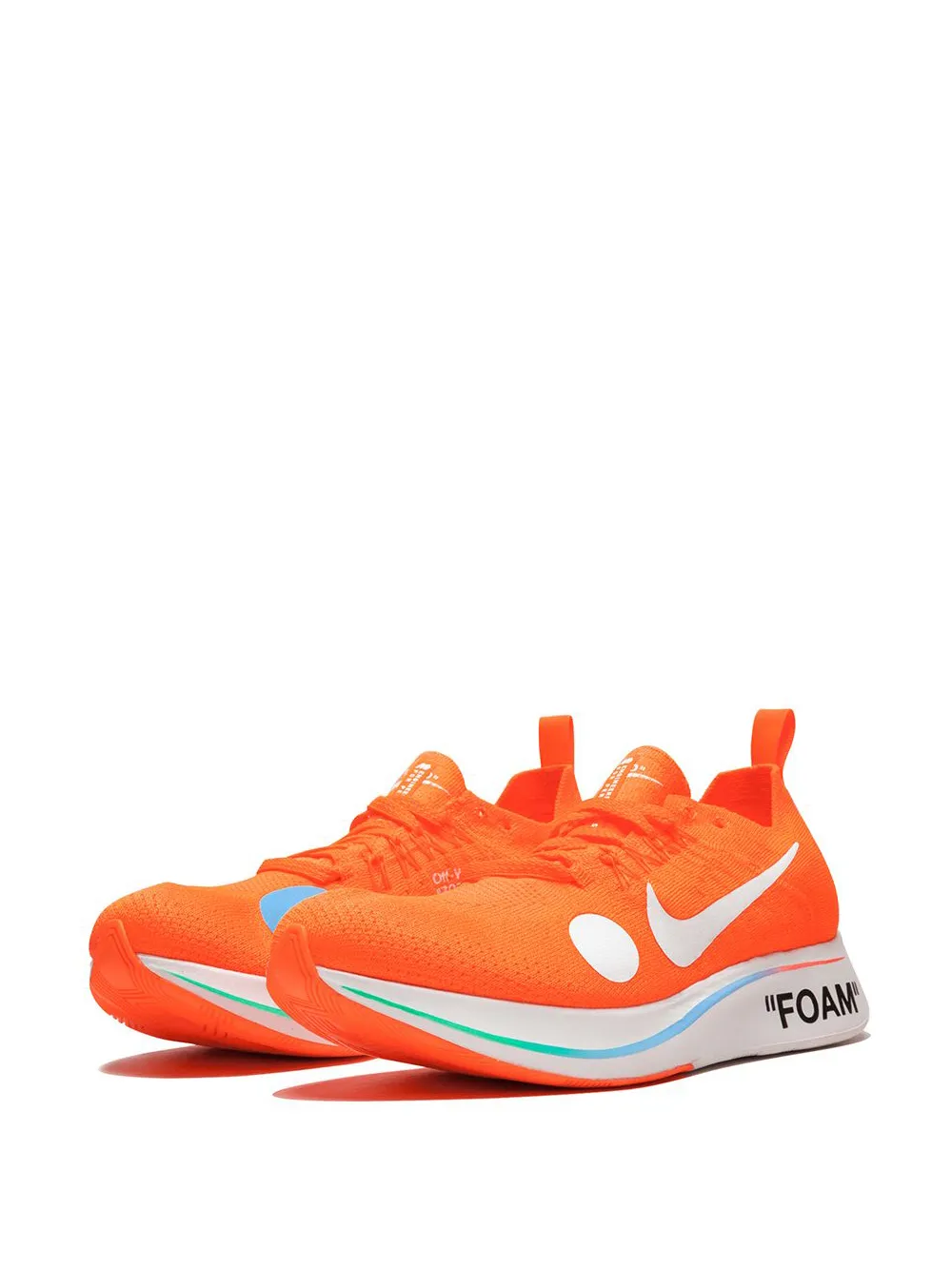 Кроссовки Zoom Fly Mercurial FK Nike X Off-White, оранжевый — фото 2