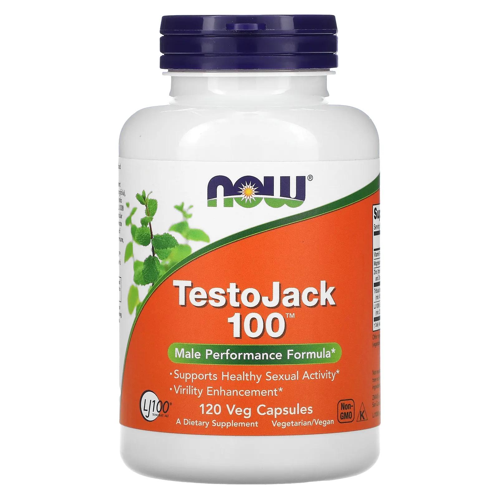 

Now Foods TestoJack 100 120 растительных капсул