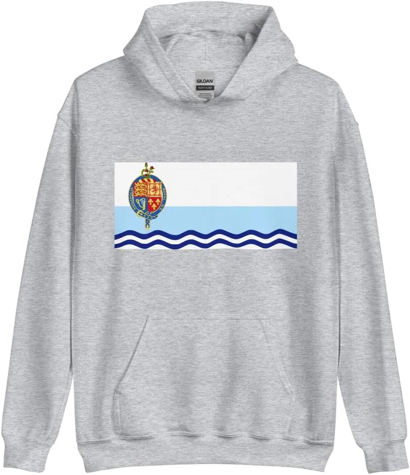 Толстовка с капюшоном Flag of Annapolis Royal Canada Generic, серый