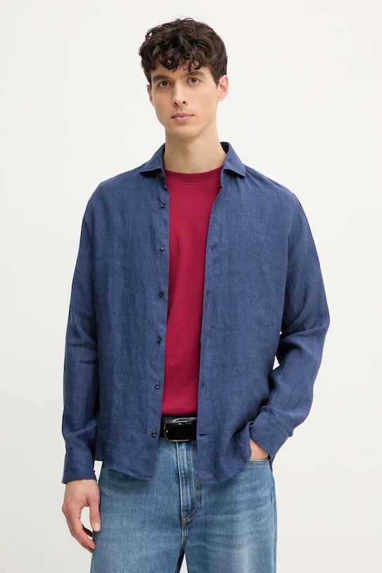 

Льняная рубашка Joop!, темно-синий