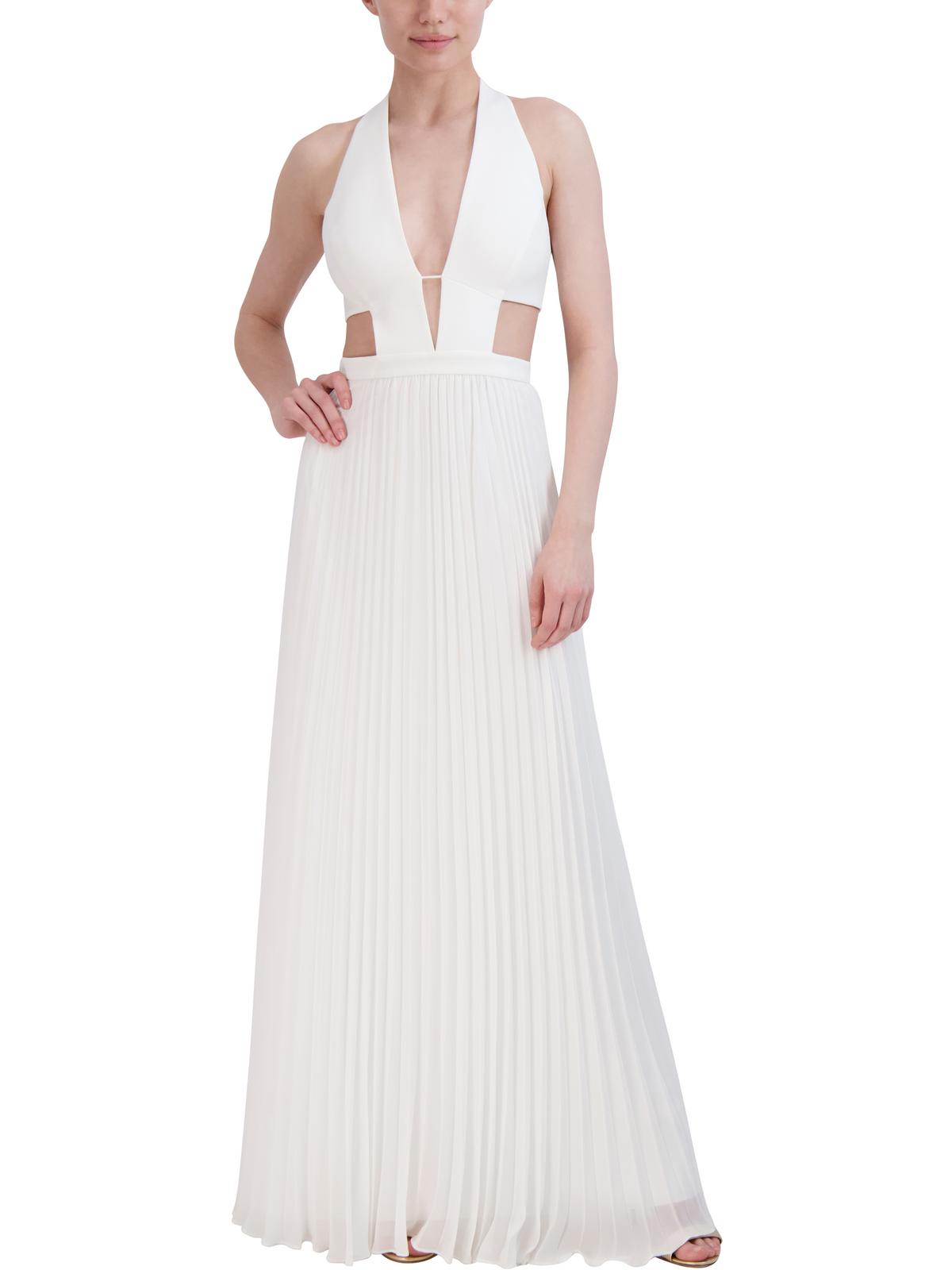 

Женское вечернее платье полной длины с бретелью через шею BCBGMAXAZRIA