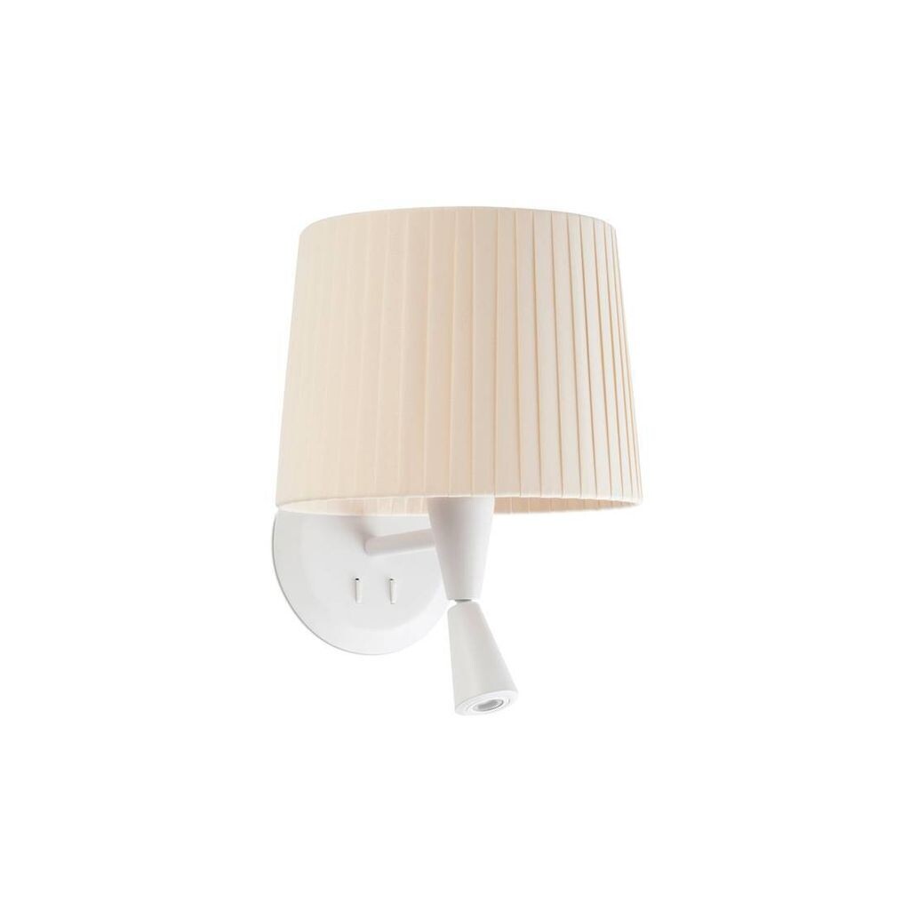

Настенный светильник Faro Samba White Reader с абажуром E2, белый