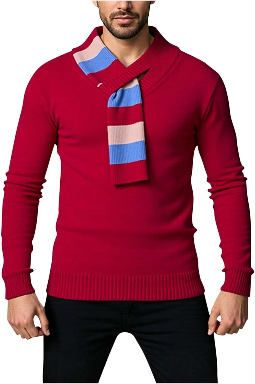 

Свитер мужской Color Block Slim Fit Cambkatl