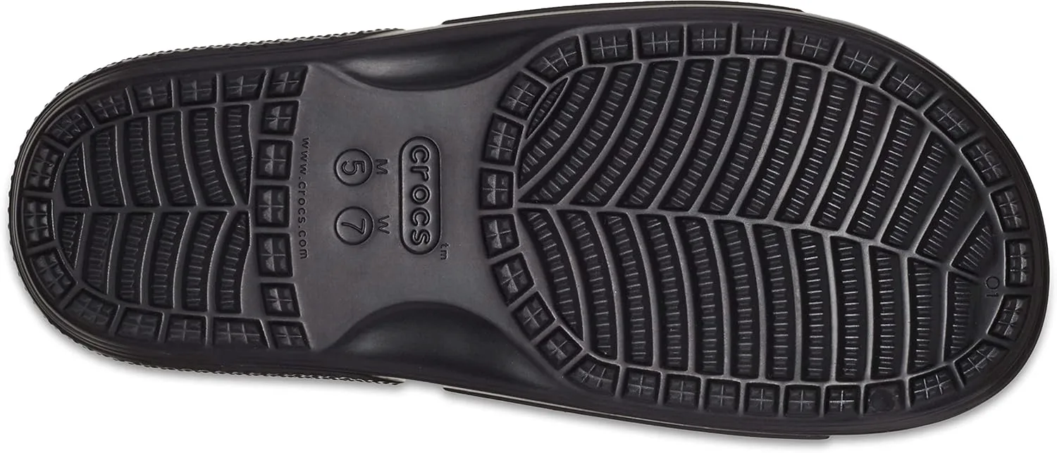Унисекс сандалии Crocs с графическим рисунком, красный/черный — фото 3