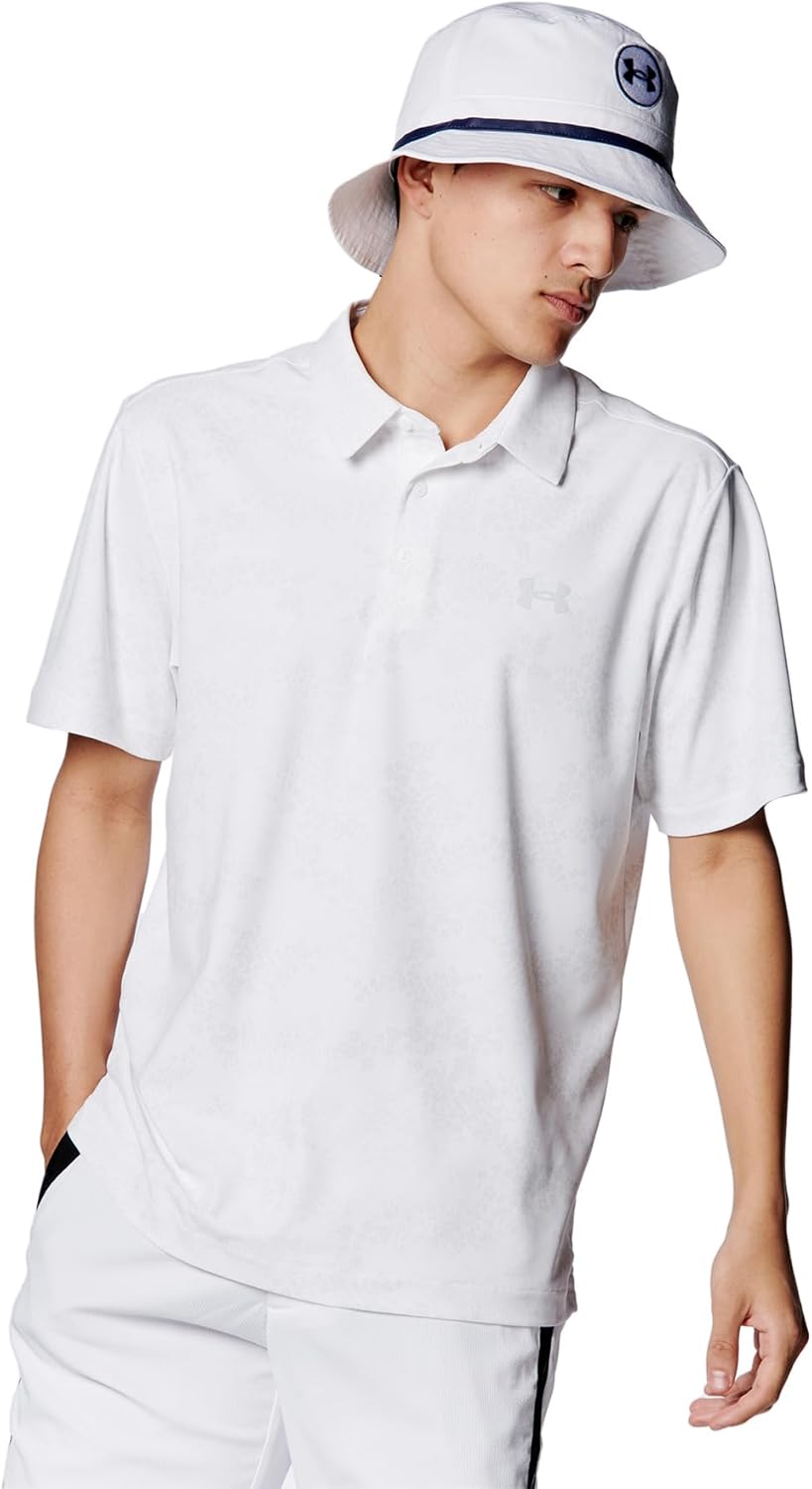 

Мужская рубашка для гольфа Under Armour 1385532, с коротким рукавом, летняя модель UA, поло из пике, серый