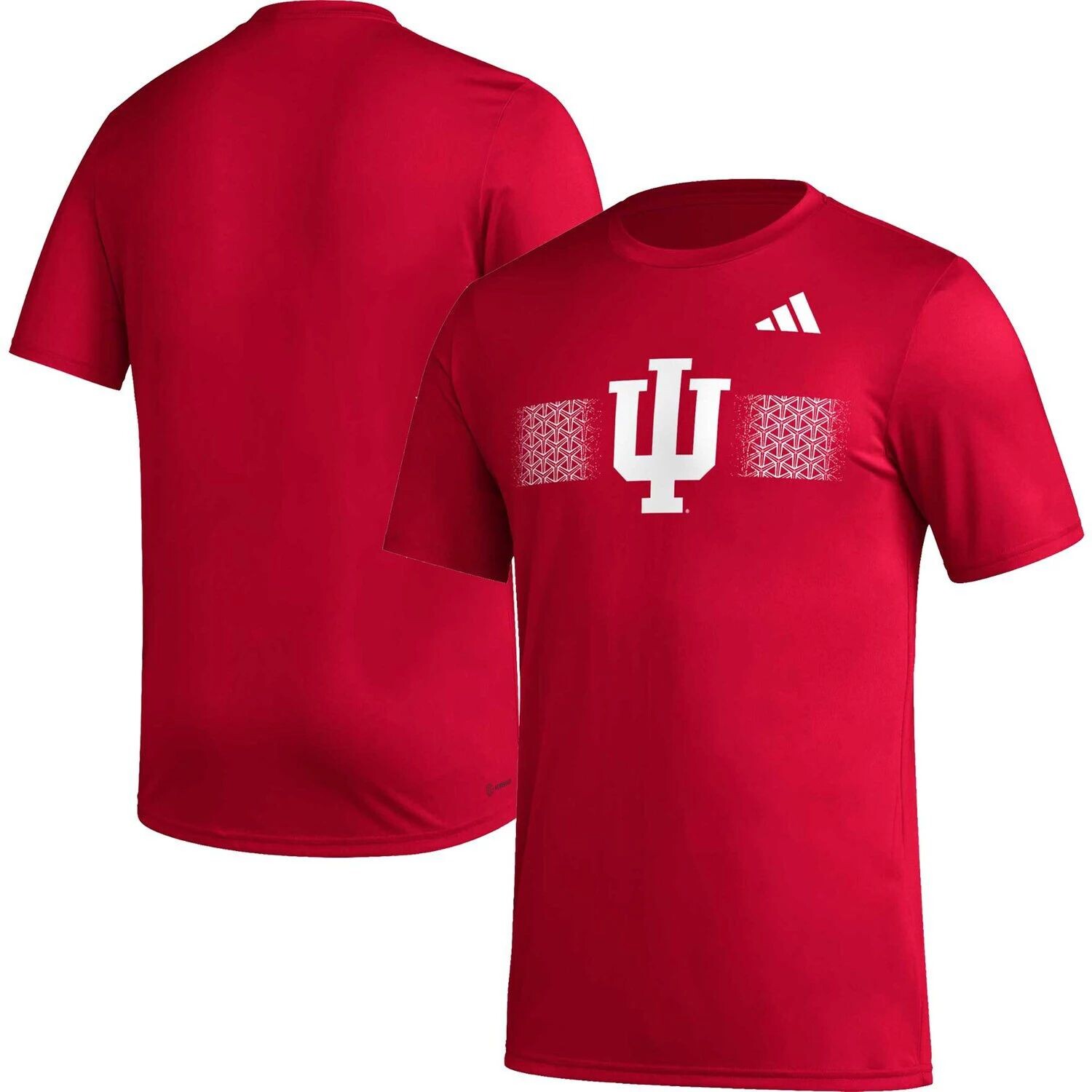 

Мужская футболка Crimson Indiana Hoosiers Pregame AEROREADY adidas