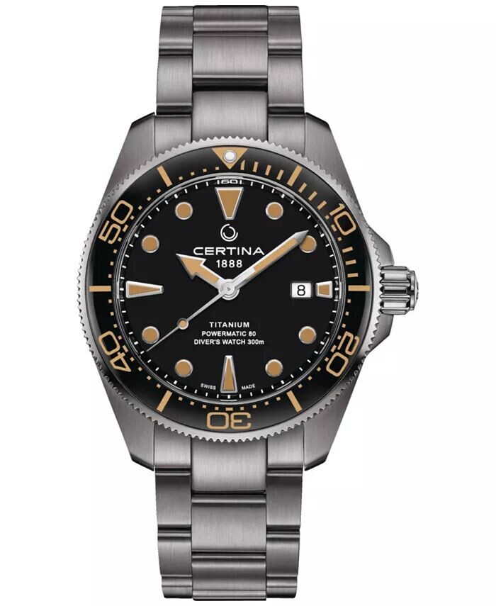 

Мужские швейцарские автоматические часы DS Action Diver из нержавеющей стали с браслетом 43 мм Certina