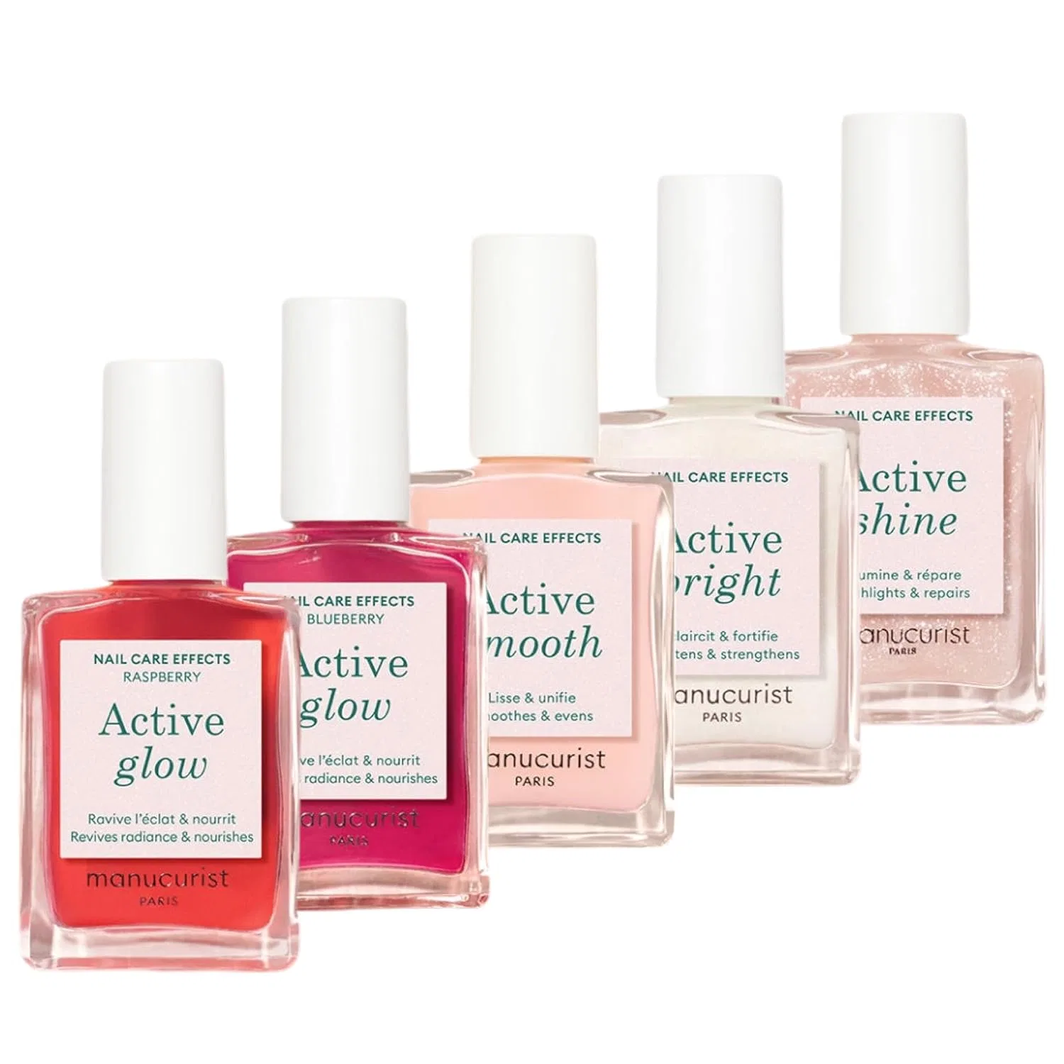 Набор лаков для ногтей Manucurist Active Glow Rainbow, 5 шт. Manucurist, Essential