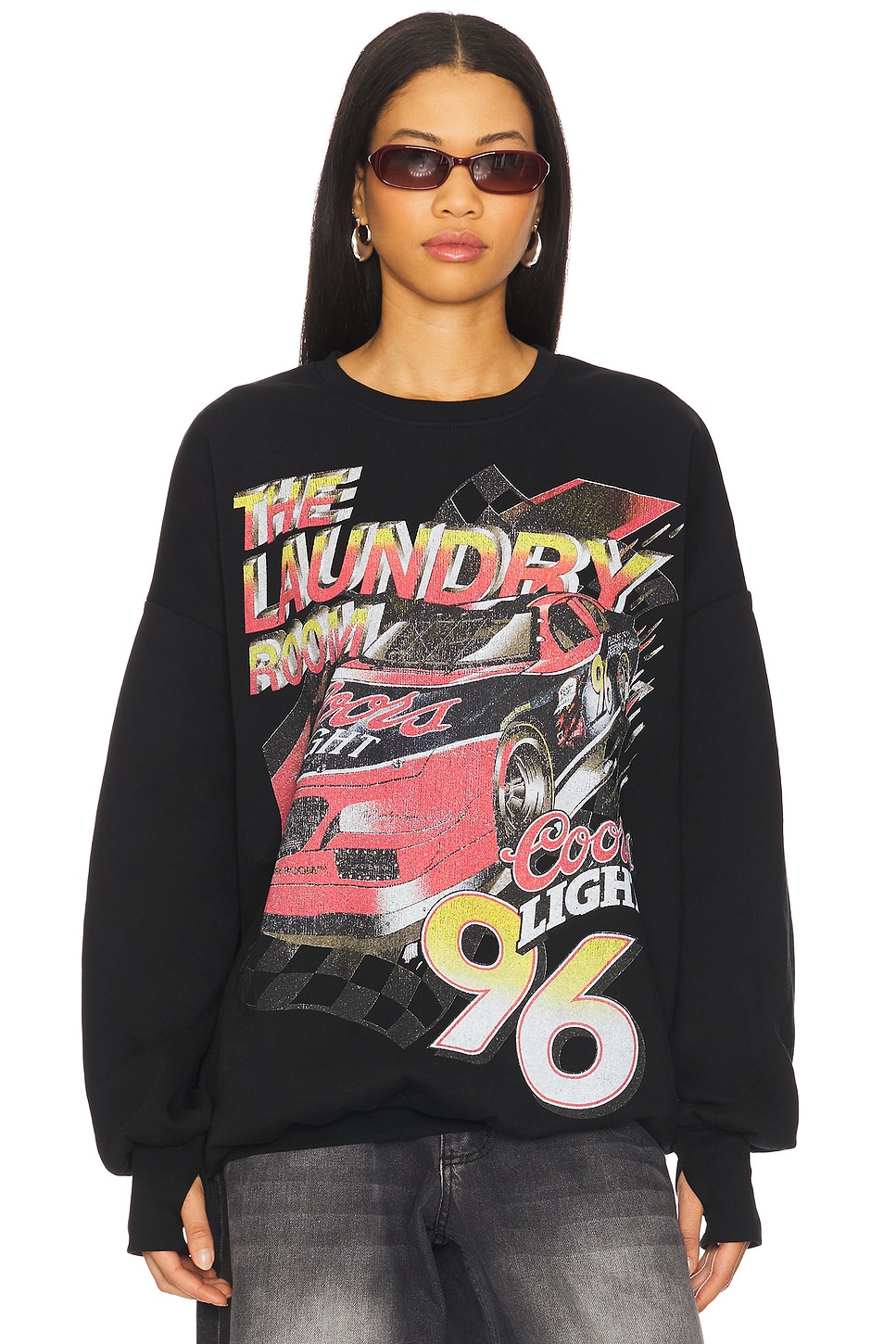 

Толстовка с надписью "96 coors light racing" The Laundry Room, black