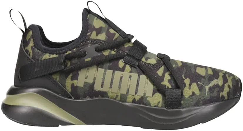 PUMA Boy's Softride Rift Slip-On Speckle (Big Kid), черный/темно-зеленый/камуфляж — фото 2