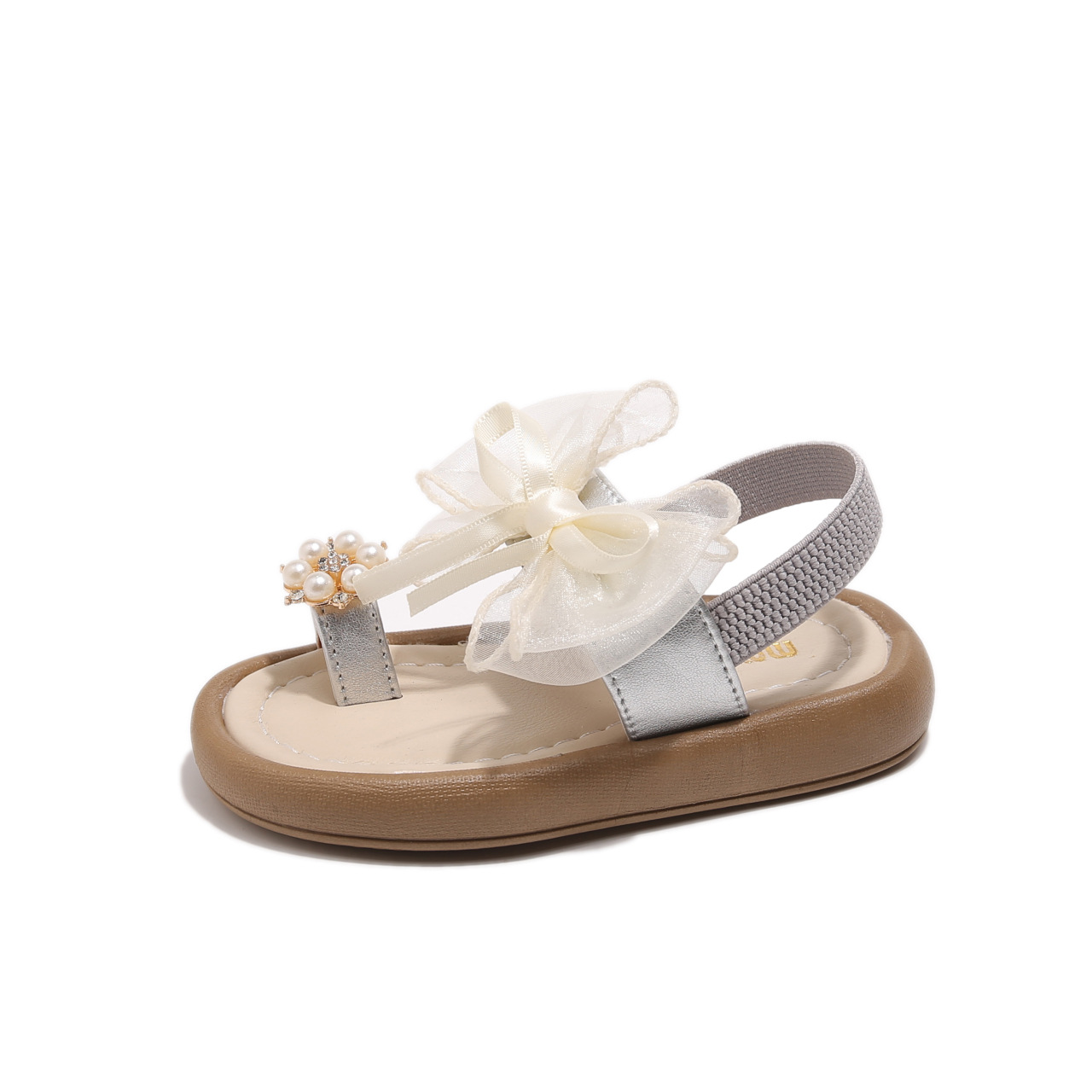 

Износостойкие легкие амортизирующие детские сандалии Kids' Neon, серебро