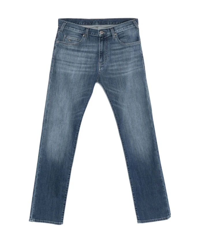 

Синие джинсы с пятью карманами Emporio Armani, синий